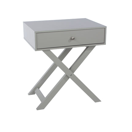 Painted - X Leg 1 Drawer Petite Bedside