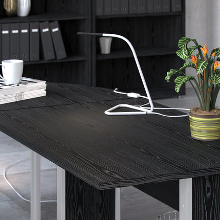 Prima - Desk 120cm in Black Woodgrain
