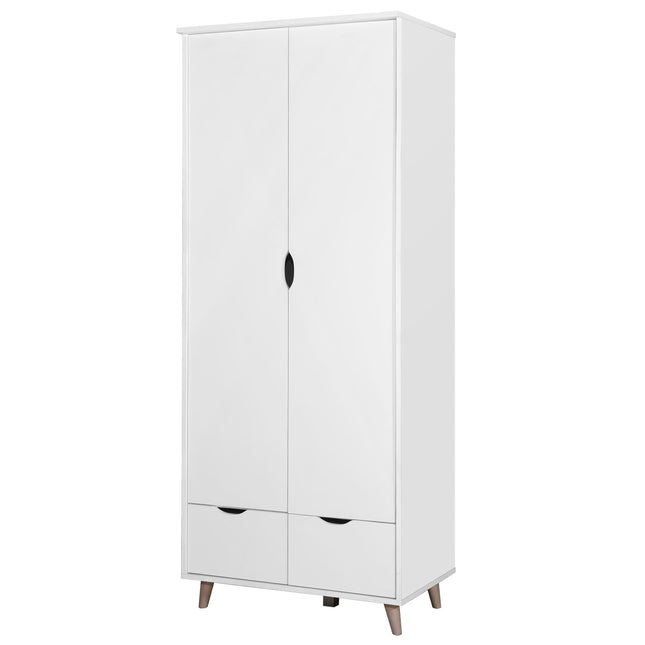 Pulford - 2 Door Wardrobe - 2 Drawers - White
