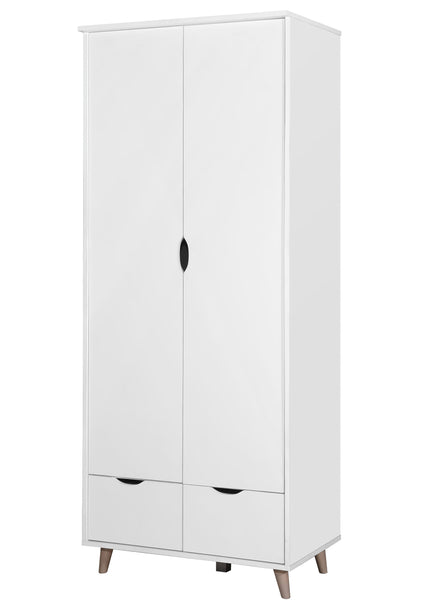 Pulford - 2 Door Wardrobe - 2 Drawers - White