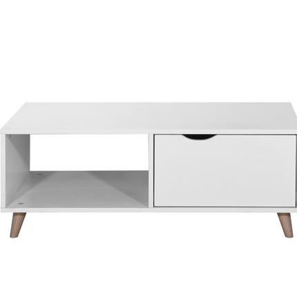 Pulford - Coffee Table - 2 Drawers - White