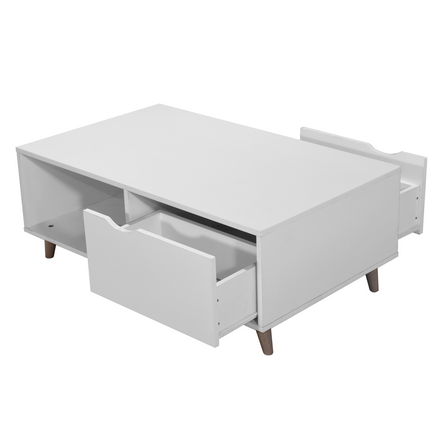 Pulford - Coffee Table - 2 Drawers - White