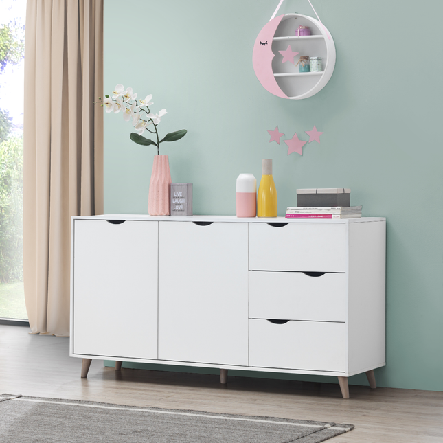 Pulford - Sideboard - 2 Doors & 3 Drawers - White