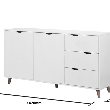 Pulford - Sideboard - 2 Doors & 3 Drawers - White