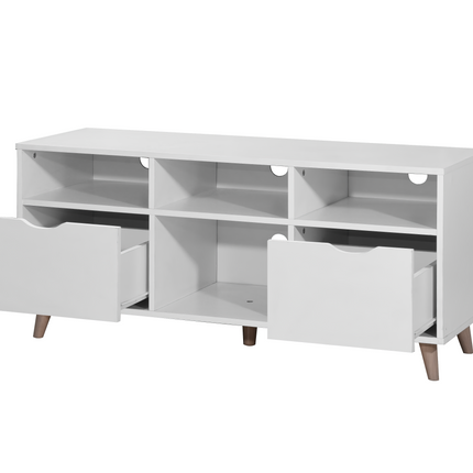 Pulford - TV Unit - 2 Drawers - White