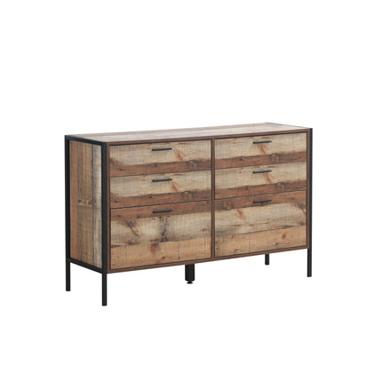 Stretton - 6 Drawer Chest - Rustic Oak