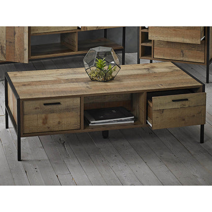 Stretton - Coffee Table 4 Drawer - Rustic Oak