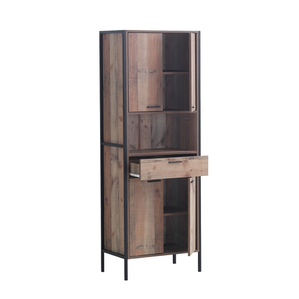 Stretton - Tall Storage Cabinet - Rustic Oak