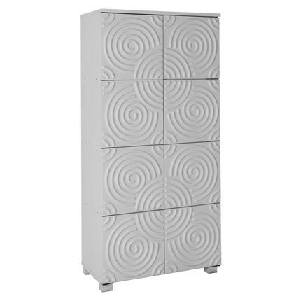 Essentials - Stylish And Functional 8 Door Storage Cabinet