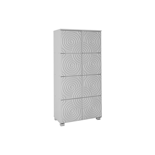 Essentials - Stylish And Functional 8 Door Storage Cabinet
