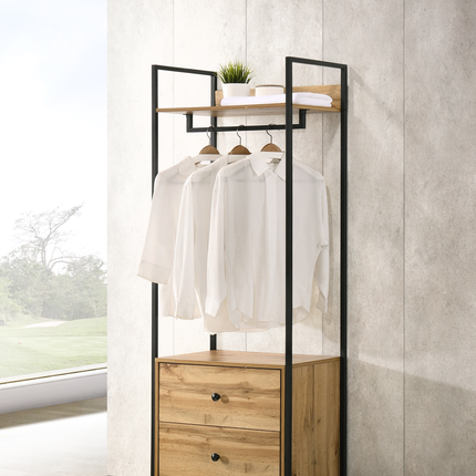 Zahra - Open Wardrobe - 2 Drawers