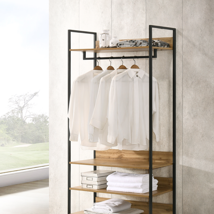 Zahra - 3 Piece Bedroom Furniture Set Open Wardrobes