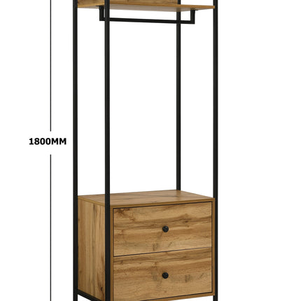 Zahra - 4 Piece Bedroom Furniture Set Open Wardrobes