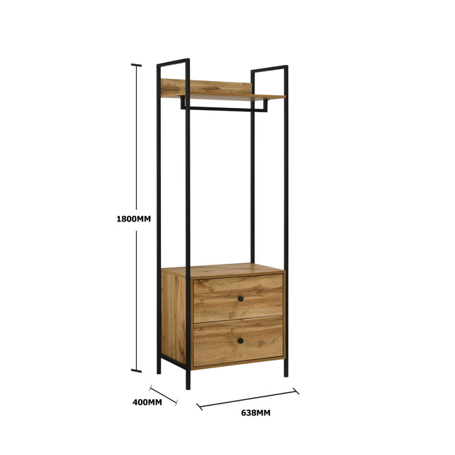 Zahra - 4 Piece Bedroom Furniture Set Open Wardrobes