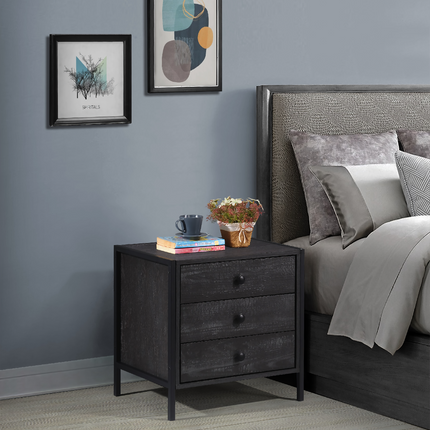 Zahra - Bedside Table - 3 Drawers