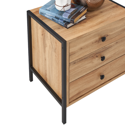 Zahra - Bedside Table - 3 Drawers