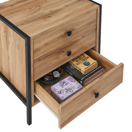 Zahra - Bedside Table - 3 Drawers