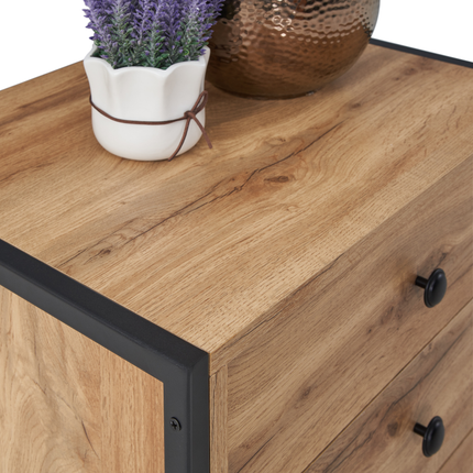 Zahra - Bedside Table - 3 Drawers
