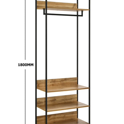 Zahra - Open Wardrobe - 4 Shelves