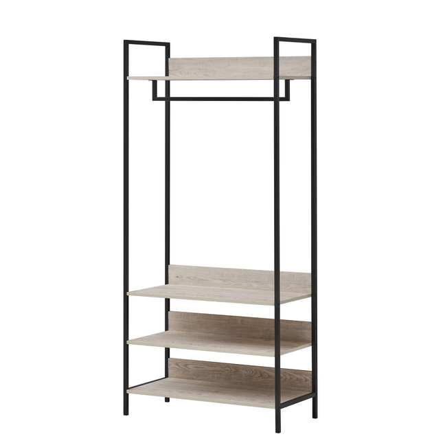 Zahra - Wide Open Wardrobe - 4 Shelves
