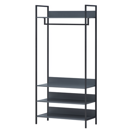 Zahra - Wide Open Wardrobe - 4 Shelves