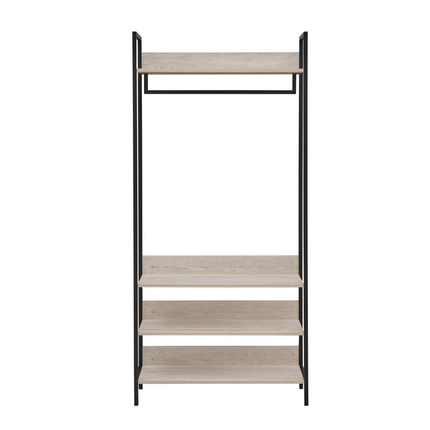 Zahra - Wide Open Wardrobe - 4 Shelves