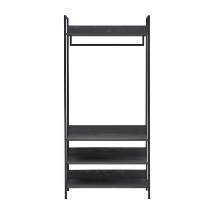 Zahra - Wide Open Wardrobe - 4 Shelves