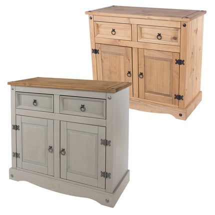 Corona - Sideboard - 2 Door 2 Drawer Pine & Metal Hardware
