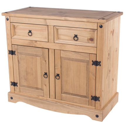 Corona - Sideboard - 2 Door 2 Drawer Pine & Metal Hardware
