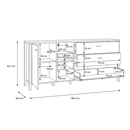 High Rock - (Large) Sideboard