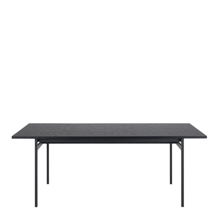 Angus Dining Table with 4 Carrie Swivel Dining Chairs in Sand