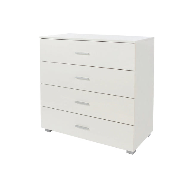 Lido - Chest of Drawers - 4 Drawer White Modern
