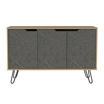 Manhattan - Sideboard - 3 Door Industrial & Hairpin Legs