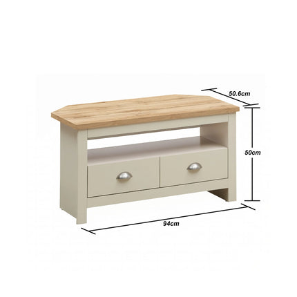 Lisbon - Set - 2 Door Corner TV Unit, 2 Drawer Sideboard, Coffee Table