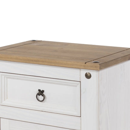 Corona - Bedside Table - 1 Door 1 Drawer Rustic