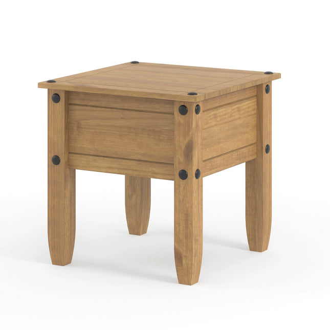 Corona - Side Table - 1 Drawer Traditional Pine Occasional