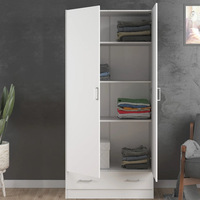 Space - Wardrobe with 2 Doors + 1 Drawer