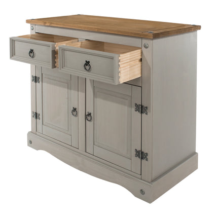 Corona - Sideboard - 2 Door 2 Drawer Pine & Metal Hardware