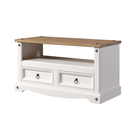 Corona - TV Unit - 2 Drawer Traditional Pine