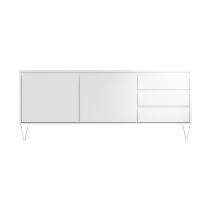 Monaco - 2 Door 3 Drawer Cabinet - White