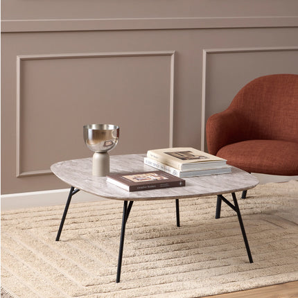 Caracas - Coffee Table with Grey Marble Effect