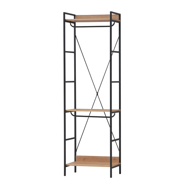 Claire - 3 Shelf Open Wardrobe - Riviera Oak