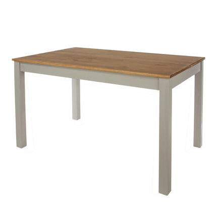 Linea - Dining Table - Grey & Antique Waxed Pine