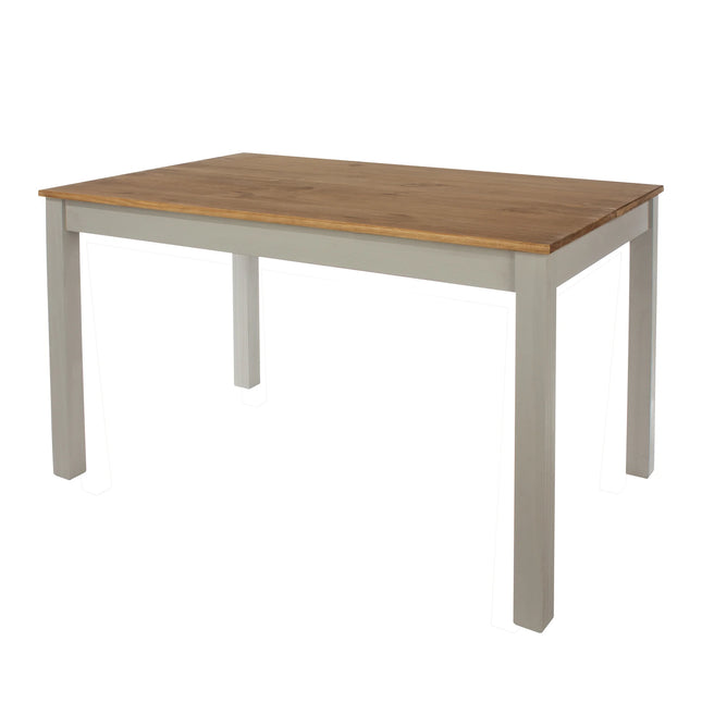 Linea - Dining Table - Grey & Antique Waxed Pine