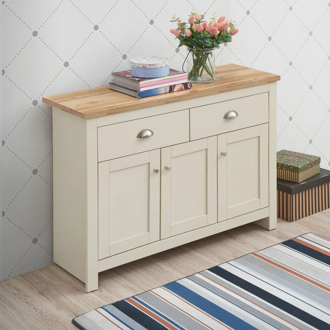 Lisbon - 3 Door Storage Cabinet with Drawers – Compact Hallway