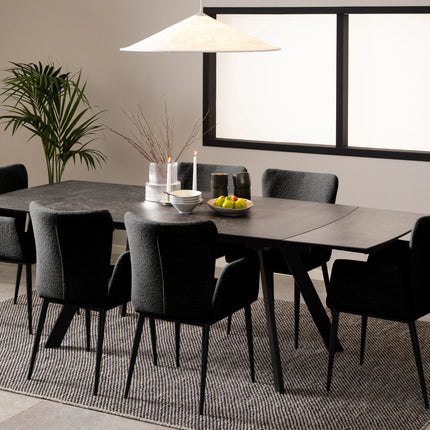 Blackburn - Black Ceramic Dining Table