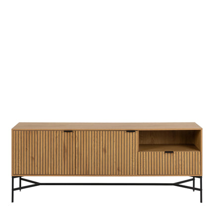 Jaipur - Sideboard with 2 Doors and 1 Drawer in Black