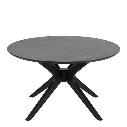 I Duncan Round Coffee Table in Black 80x45cm