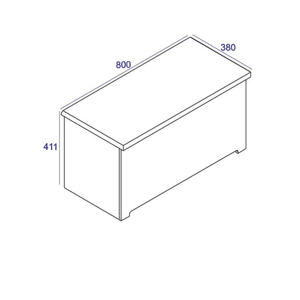 Colorado - Storage Trunk - Soft White with Soft-Close Lid