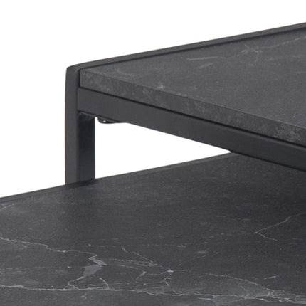 Infinity - Nest of Tables in Black Matt Set of 2